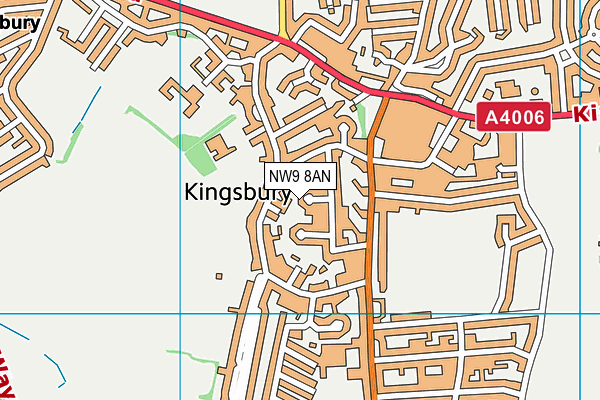 NW9 8AN map - OS VectorMap District (Ordnance Survey) NW9 8AN map - OS VectorMap District (Ordnance Survey)