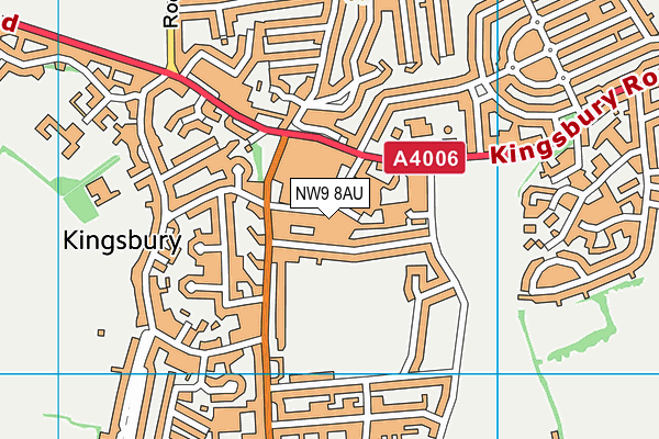 NW9 8AU map - OS VectorMap District (Ordnance Survey) NW9 8AU map - OS VectorMap District (Ordnance Survey)
