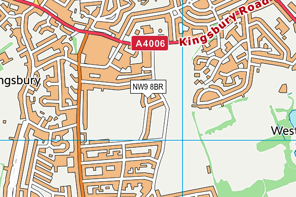 NW9 8BR map - OS VectorMap District (Ordnance Survey) NW9 8BR map - OS VectorMap District (Ordnance Survey)