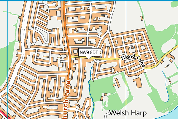 NW9 8DT map - OS VectorMap District (Ordnance Survey) NW9 8DT map - OS VectorMap District (Ordnance Survey)