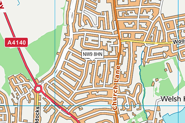 NW9 8HN map - OS VectorMap District (Ordnance Survey) NW9 8HN map - OS VectorMap District (Ordnance Survey)