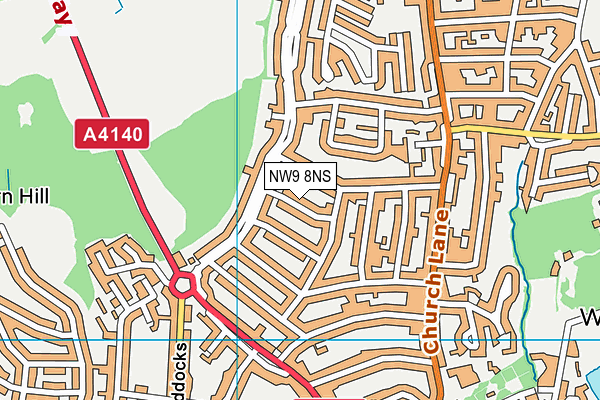NW9 8NS map - OS VectorMap District (Ordnance Survey) NW9 8NS map - OS VectorMap District (Ordnance Survey)
