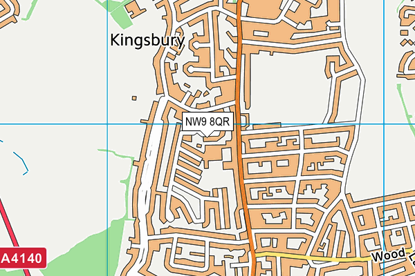 NW9 8QR map - OS VectorMap District (Ordnance Survey) NW9 8QR map - OS VectorMap District (Ordnance Survey)