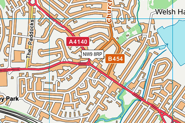 NW9 8RP map - OS VectorMap District (Ordnance Survey) NW9 8RP map - OS VectorMap District (Ordnance Survey)