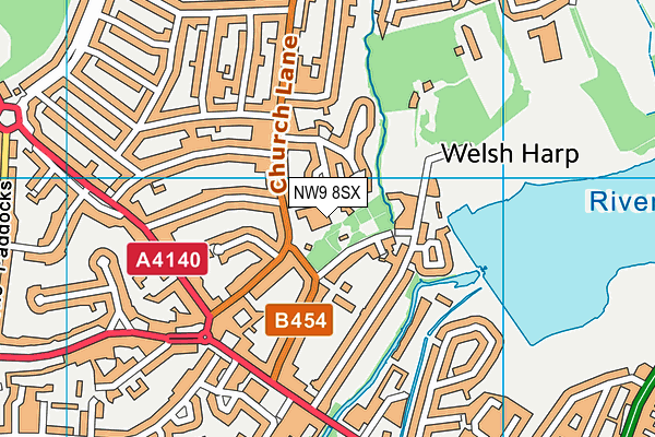 NW9 8SX map - OS VectorMap District (Ordnance Survey) NW9 8SX map - OS VectorMap District (Ordnance Survey)