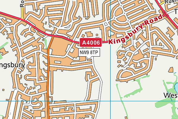 NW9 8TP map - OS VectorMap District (Ordnance Survey) NW9 8TP map - OS VectorMap District (Ordnance Survey)