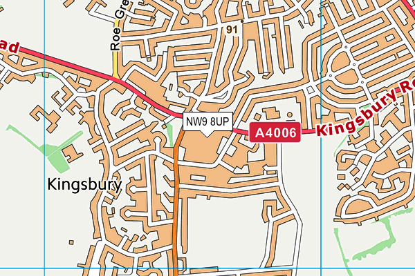 NW9 8UP map - OS VectorMap District (Ordnance Survey) NW9 8UP map - OS VectorMap District (Ordnance Survey)