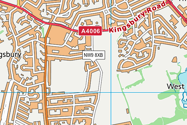 NW9 8XB map - OS VectorMap District (Ordnance Survey) NW9 8XB map - OS VectorMap District (Ordnance Survey)