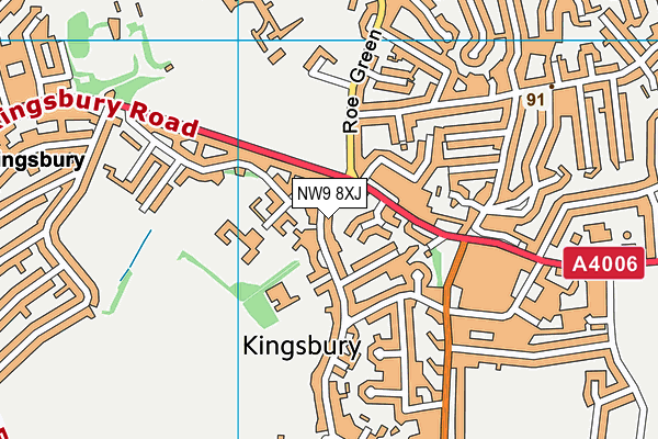 NW9 8XJ map - OS VectorMap District (Ordnance Survey) NW9 8XJ map - OS VectorMap District (Ordnance Survey)