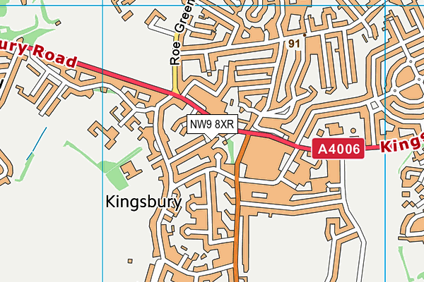 NW9 8XR map - OS VectorMap District (Ordnance Survey) NW9 8XR map - OS VectorMap District (Ordnance Survey)