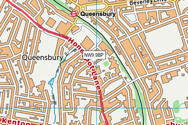 NW9 9BP map - OS VectorMap District (Ordnance Survey) NW9 9BP map - OS VectorMap District (Ordnance Survey)