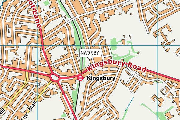 NW9 9BY map - OS VectorMap District (Ordnance Survey) NW9 9BY map - OS VectorMap District (Ordnance Survey)
