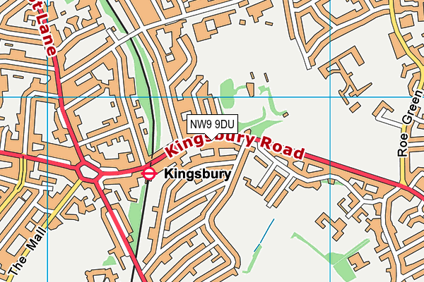 NW9 9DU map - OS VectorMap District (Ordnance Survey) NW9 9DU map - OS VectorMap District (Ordnance Survey)