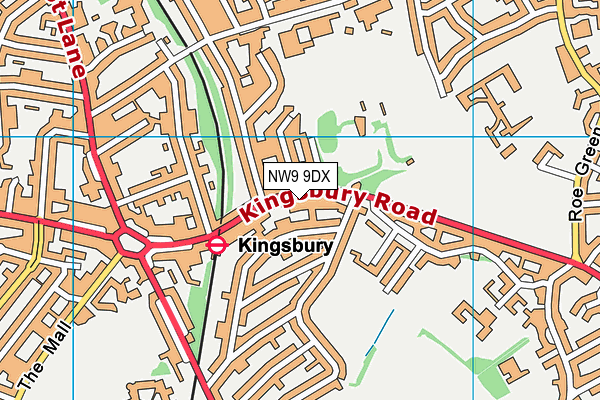 NW9 9DX map - OS VectorMap District (Ordnance Survey) NW9 9DX map - OS VectorMap District (Ordnance Survey)