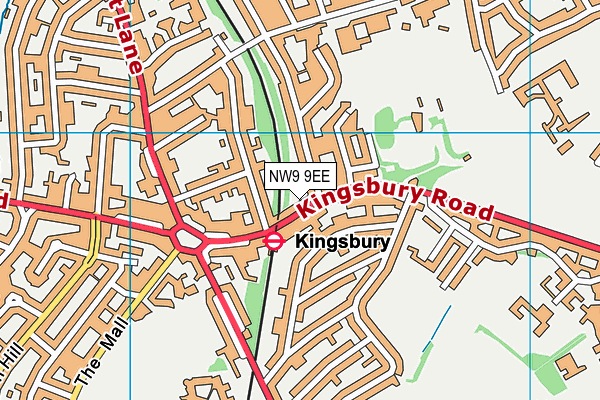 NW9 9EE map - OS VectorMap District (Ordnance Survey) NW9 9EE map - OS VectorMap District (Ordnance Survey)