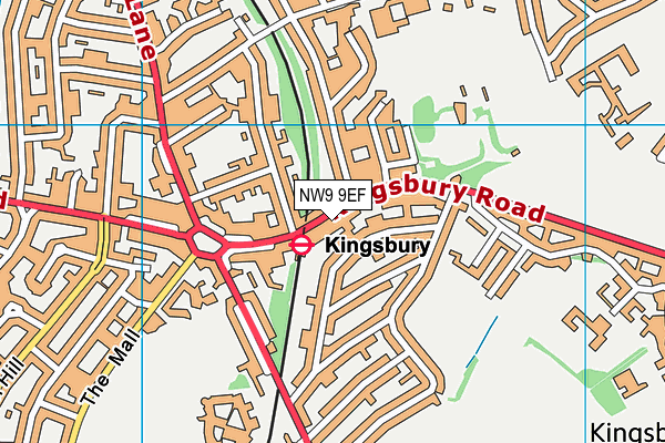 NW9 9EF map - OS VectorMap District (Ordnance Survey) NW9 9EF map - OS VectorMap District (Ordnance Survey)