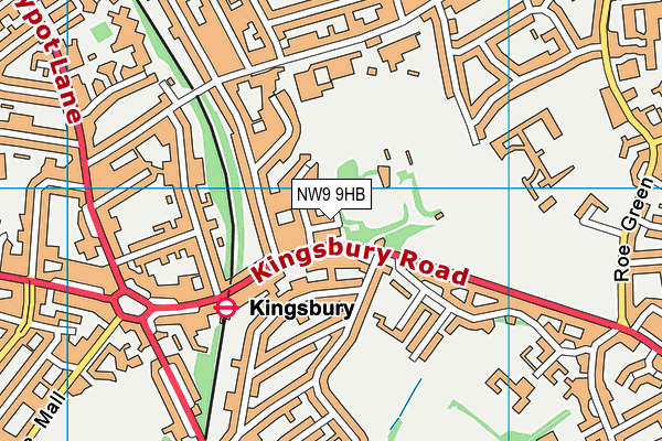 NW9 9HB map - OS VectorMap District (Ordnance Survey) NW9 9HB map - OS VectorMap District (Ordnance Survey)