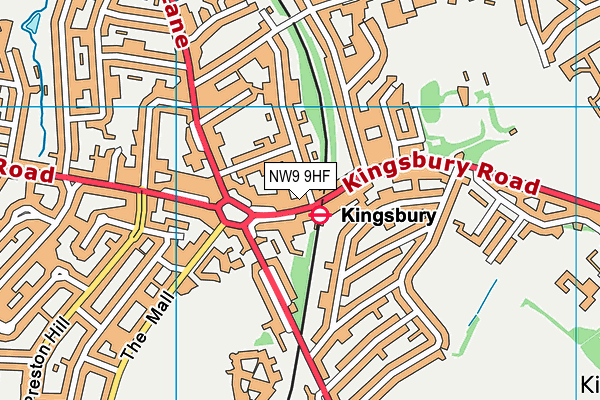NW9 9HF map - OS VectorMap District (Ordnance Survey) NW9 9HF map - OS VectorMap District (Ordnance Survey)