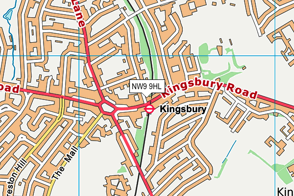 NW9 9HL map - OS VectorMap District (Ordnance Survey) NW9 9HL map - OS VectorMap District (Ordnance Survey)