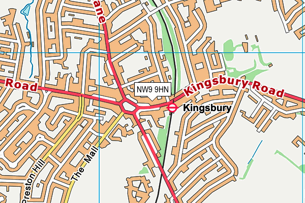 NW9 9HN map - OS VectorMap District (Ordnance Survey) NW9 9HN map - OS VectorMap District (Ordnance Survey)