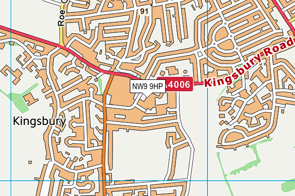 NW9 9HP map - OS VectorMap District (Ordnance Survey) NW9 9HP map - OS VectorMap District (Ordnance Survey)