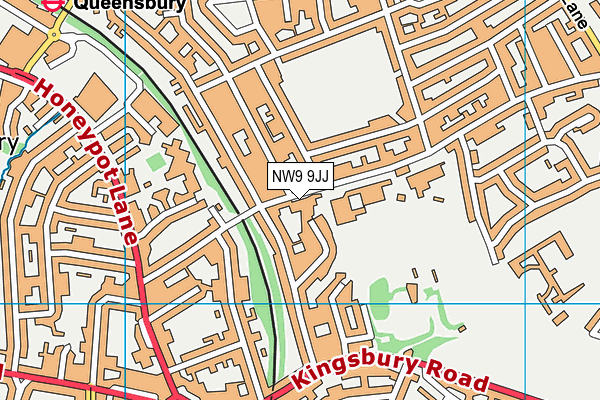 NW9 9JJ map - OS VectorMap District (Ordnance Survey) NW9 9JJ map - OS VectorMap District (Ordnance Survey)