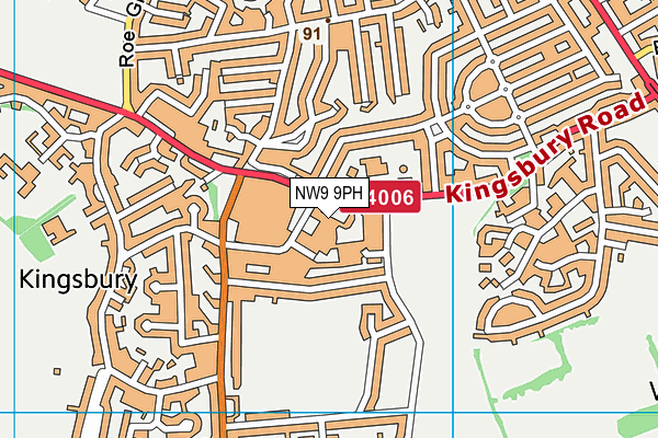 NW9 9PH map - OS VectorMap District (Ordnance Survey) NW9 9PH map - OS VectorMap District (Ordnance Survey)