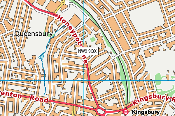 NW9 9QX map - OS VectorMap District (Ordnance Survey) NW9 9QX map - OS VectorMap District (Ordnance Survey)