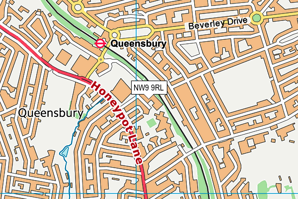 NW9 9RL map - OS VectorMap District (Ordnance Survey) NW9 9RL map - OS VectorMap District (Ordnance Survey)