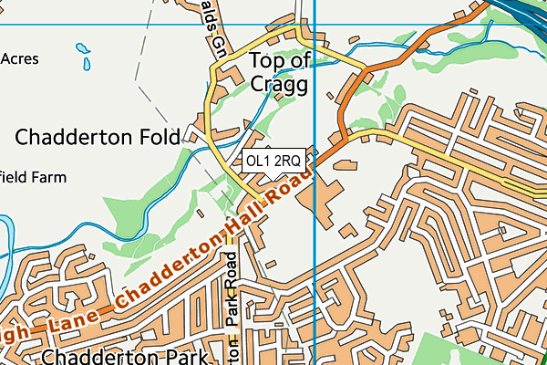 OL1 2RQ map - OS VectorMap District (Ordnance Survey) OL1 2RQ map - OS VectorMap District (Ordnance Survey)