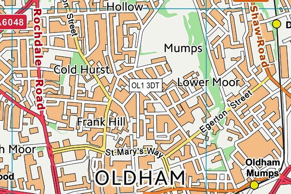 OL1 3DT map - OS VectorMap District (Ordnance Survey) OL1 3DT map - OS VectorMap District (Ordnance Survey)