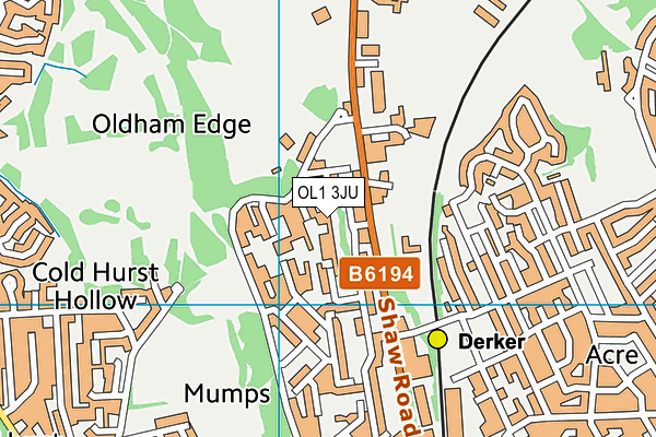 OL1 3JU map - OS VectorMap District (Ordnance Survey) OL1 3JU map - OS VectorMap District (Ordnance Survey)