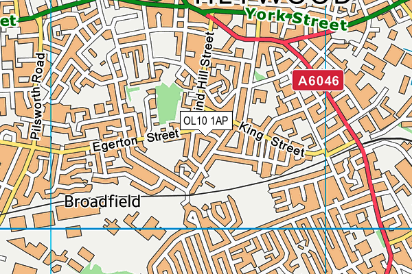 OL10 1AP map - OS VectorMap District (Ordnance Survey) OL10 1AP map - OS VectorMap District (Ordnance Survey)
