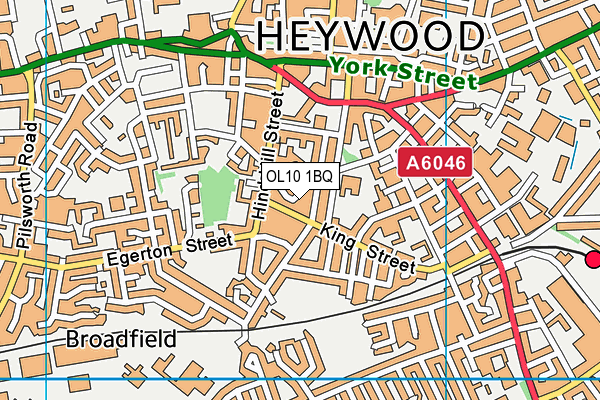 OL10 1BQ map - OS VectorMap District (Ordnance Survey) OL10 1BQ map - OS VectorMap District (Ordnance Survey)