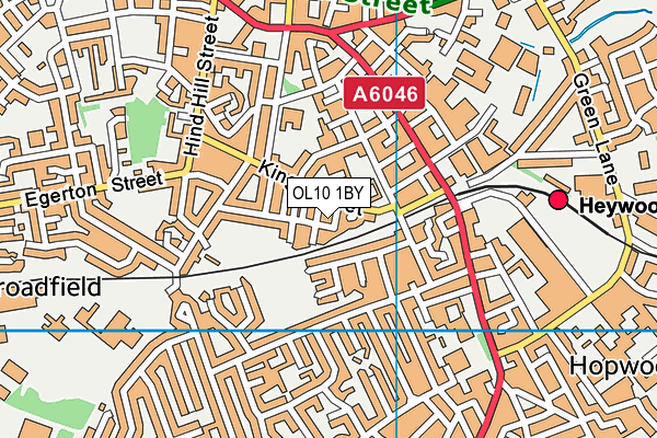 OL10 1BY map - OS VectorMap District (Ordnance Survey) OL10 1BY map - OS VectorMap District (Ordnance Survey)