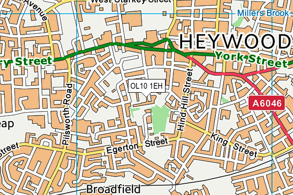 OL10 1EH map - OS VectorMap District (Ordnance Survey) OL10 1EH map - OS VectorMap District (Ordnance Survey)