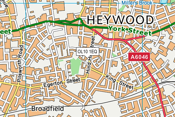 OL10 1EQ map - OS VectorMap District (Ordnance Survey) OL10 1EQ map - OS VectorMap District (Ordnance Survey)
