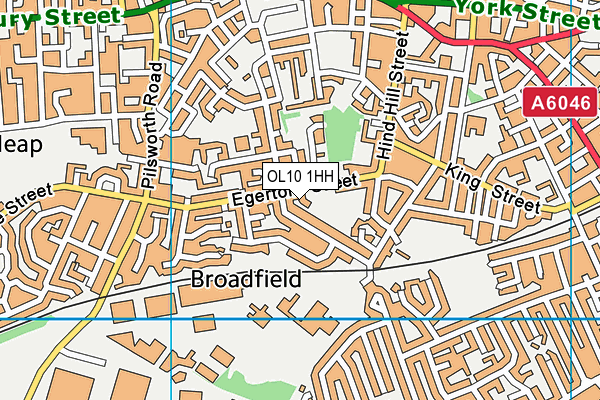 OL10 1HH map - OS VectorMap District (Ordnance Survey) OL10 1HH map - OS VectorMap District (Ordnance Survey)