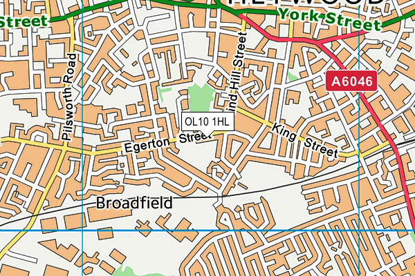 OL10 1HL map - OS VectorMap District (Ordnance Survey) OL10 1HL map - OS VectorMap District (Ordnance Survey)