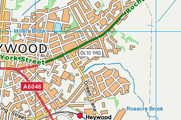 OL10 1HQ map - OS VectorMap District (Ordnance Survey) OL10 1HQ map - OS VectorMap District (Ordnance Survey)