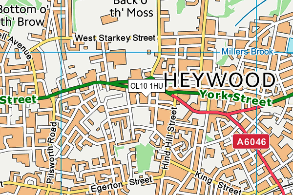 OL10 1HU map - OS VectorMap District (Ordnance Survey) OL10 1HU map - OS VectorMap District (Ordnance Survey)