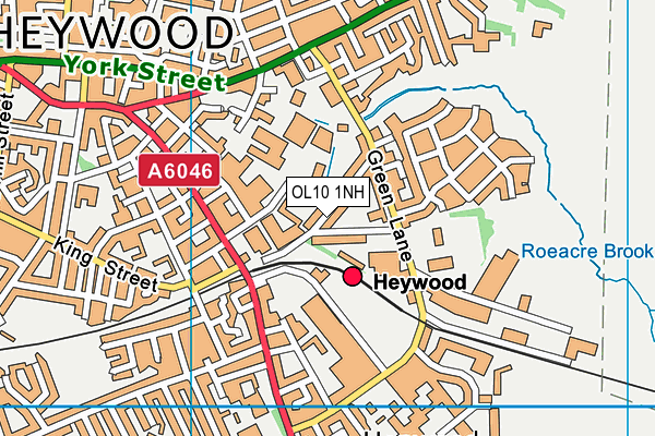 OL10 1NH map - OS VectorMap District (Ordnance Survey) OL10 1NH map - OS VectorMap District (Ordnance Survey)