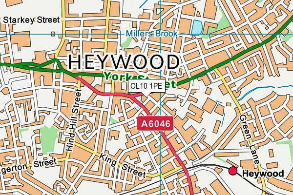 OL10 1PE map - OS VectorMap District (Ordnance Survey) OL10 1PE map - OS VectorMap District (Ordnance Survey)