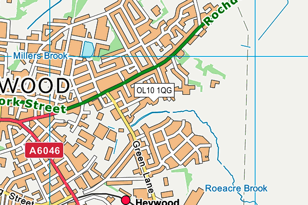 OL10 1QG map - OS VectorMap District (Ordnance Survey) OL10 1QG map - OS VectorMap District (Ordnance Survey)