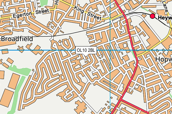 OL10 2BL map - OS VectorMap District (Ordnance Survey) OL10 2BL map - OS VectorMap District (Ordnance Survey)