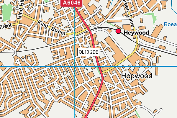 OL10 2DE map - OS VectorMap District (Ordnance Survey) OL10 2DE map - OS VectorMap District (Ordnance Survey)