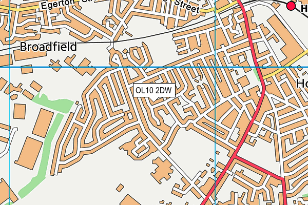 OL10 2DW map - OS VectorMap District (Ordnance Survey) OL10 2DW map - OS VectorMap District (Ordnance Survey)