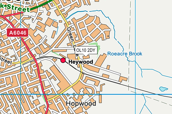 OL10 2DY map - OS VectorMap District (Ordnance Survey) OL10 2DY map - OS VectorMap District (Ordnance Survey)