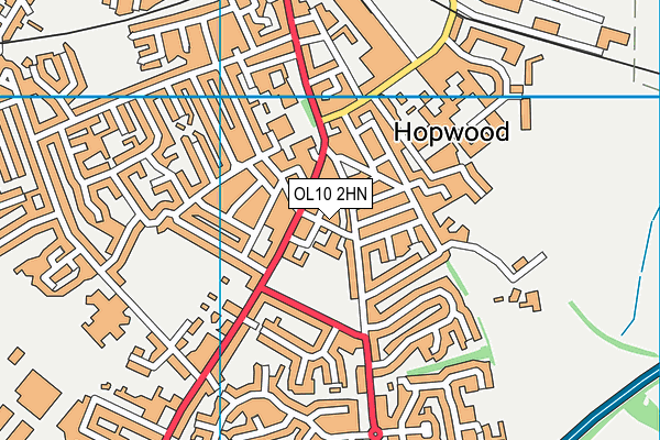 OL10 2HN map - OS VectorMap District (Ordnance Survey) OL10 2HN map - OS VectorMap District (Ordnance Survey)