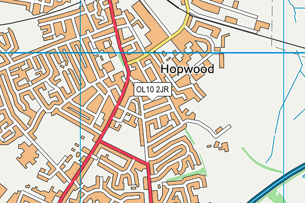 OL10 2JR map - OS VectorMap District (Ordnance Survey) OL10 2JR map - OS VectorMap District (Ordnance Survey)